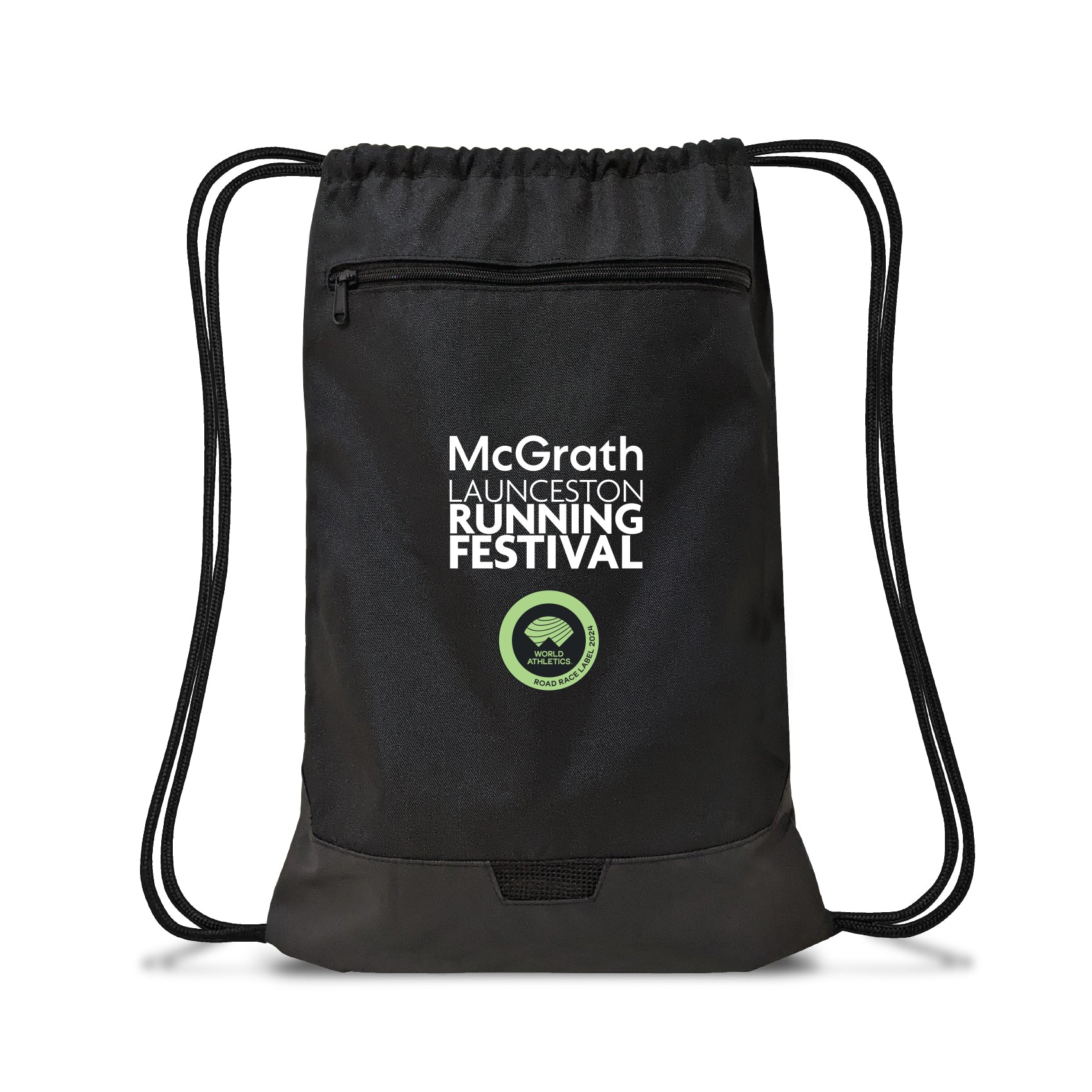 Launceston Running Festival Premium Drawstring Bag