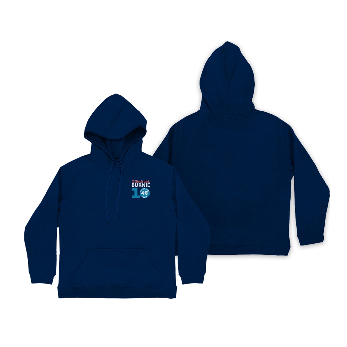 Strait Link Burnie 10 Adult Pullover Hoodie Navy