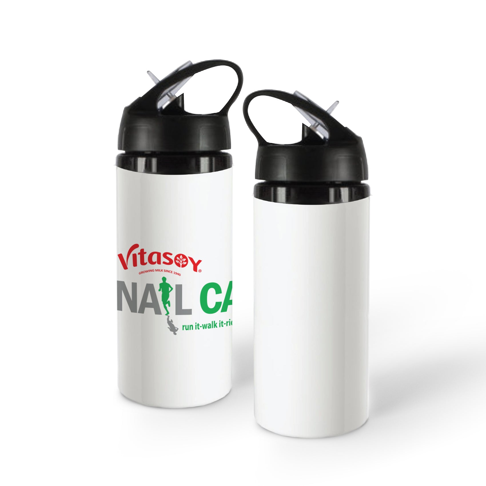 Nail Can Hill Run Black Lid Drink Bottle